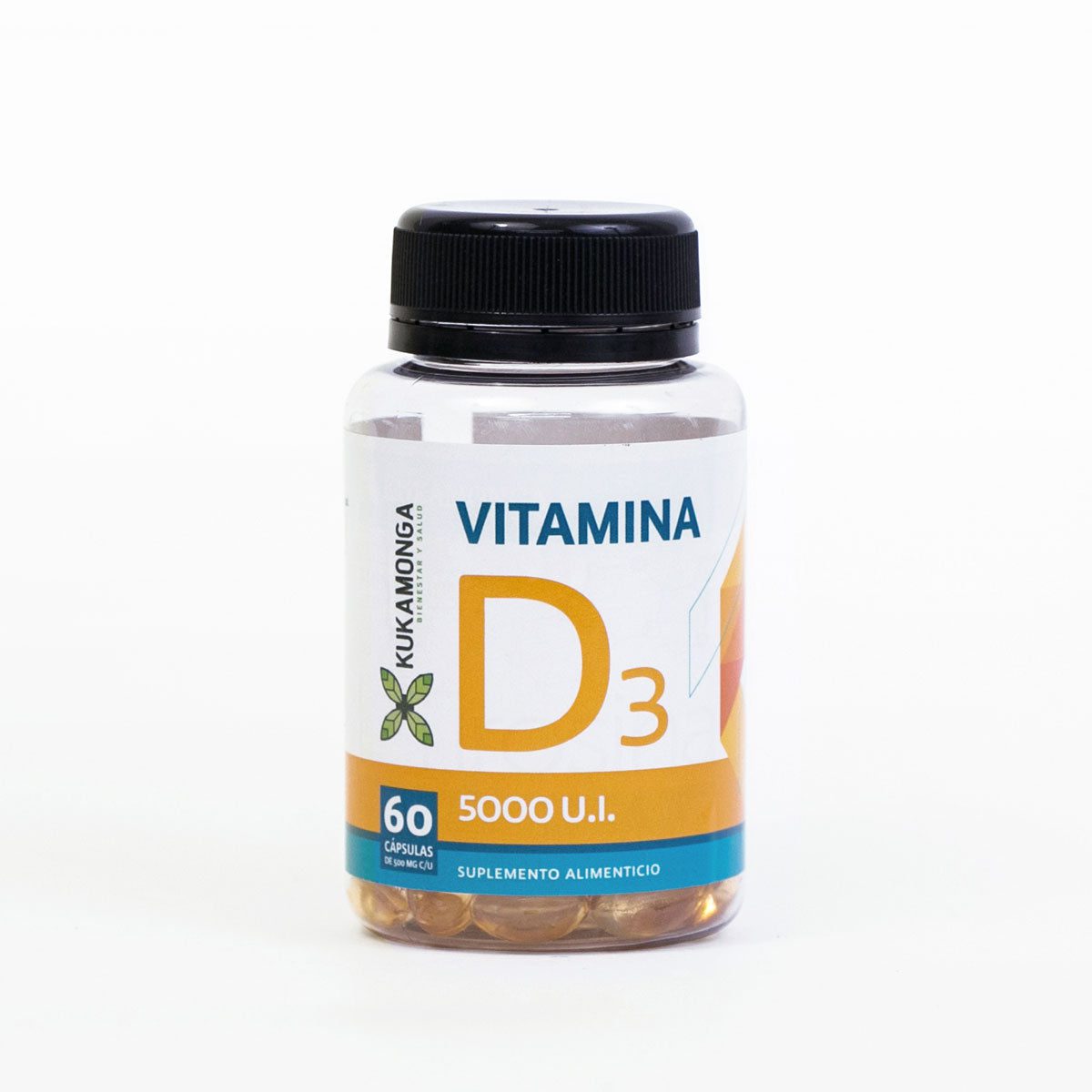 Vitamina D3 5000 U.I 60 Cápsulas Kukamonga