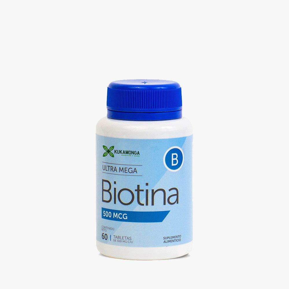 Biotina 500 mcg 60 tabletas Kukamonga