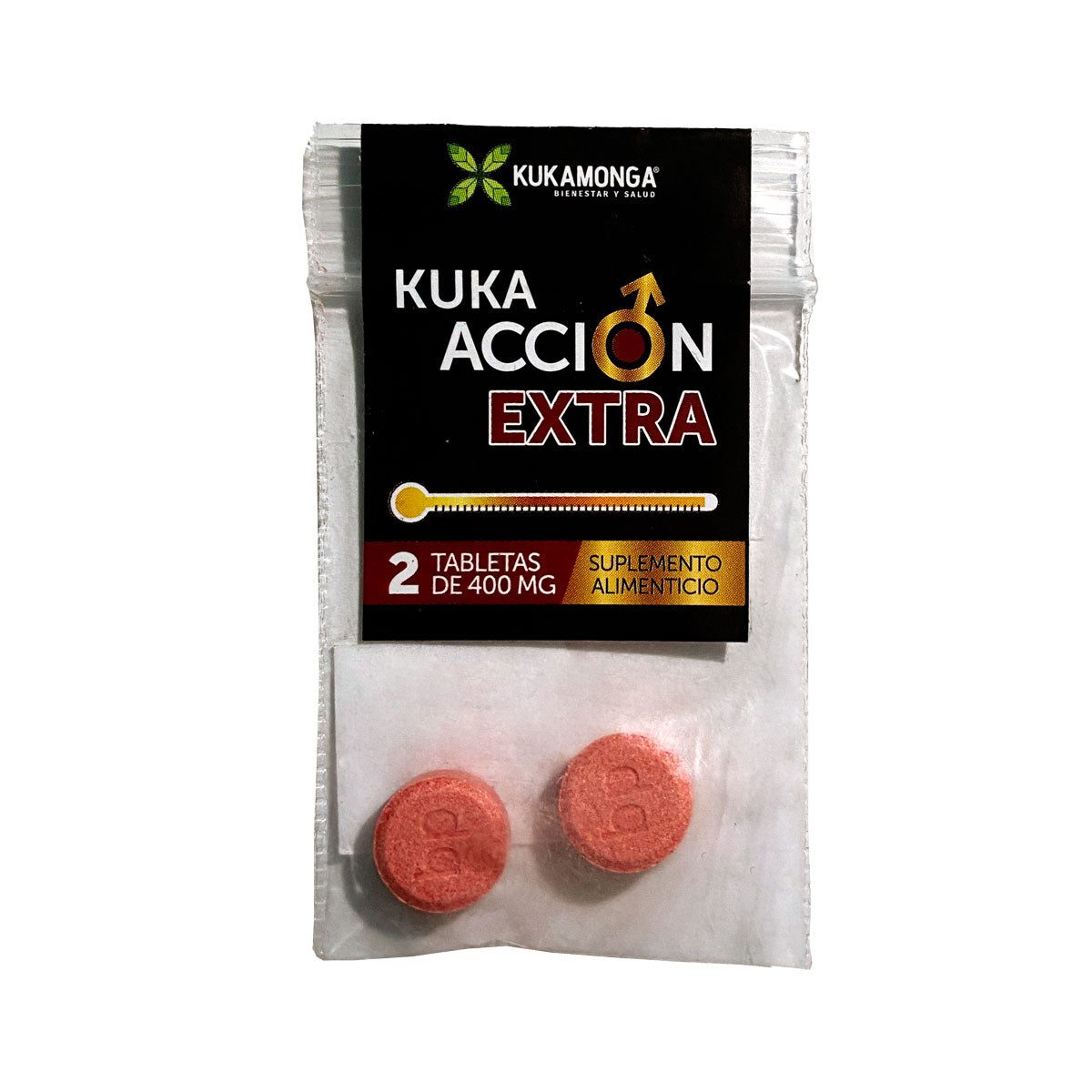 Kuka Acción EXTRA 2 Tabletas de 400 mg Kukamonga