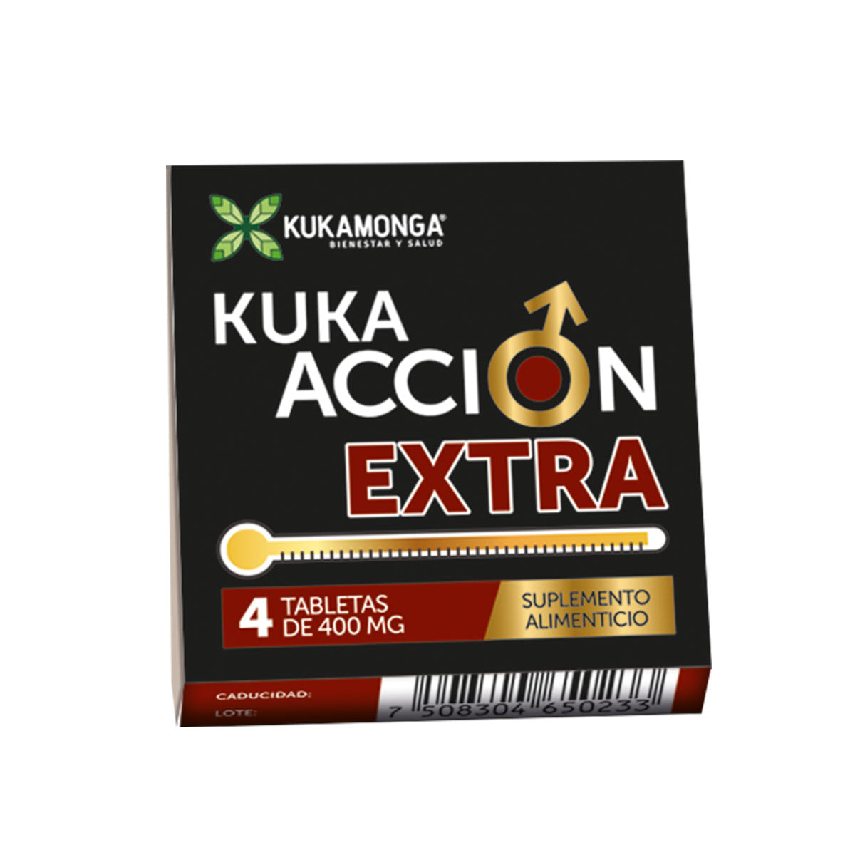 Kuka Acción EXTRA 4 Tabletas de 400 mg Kukamonga