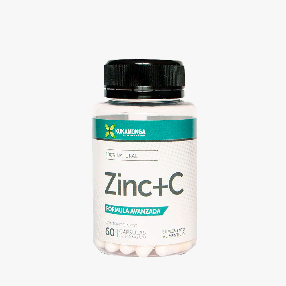Kuka Zinc + Vitamina C 60 cápsulas Kukamonga