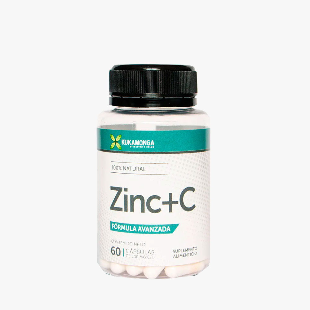 Kuka Zinc + Vitamina C 60 cápsulas Kukamonga – Promo